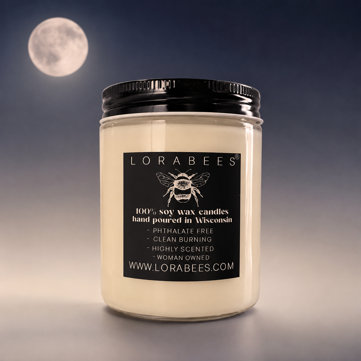 Luna Flora Jardin De Lune Noire 100% Soy Wax Candle