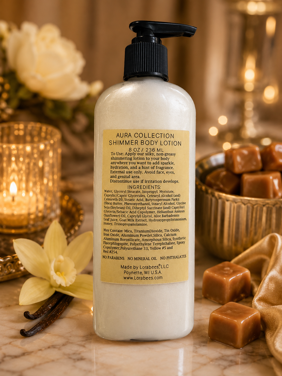 Aura Shimmer Goat Milk Lotions 