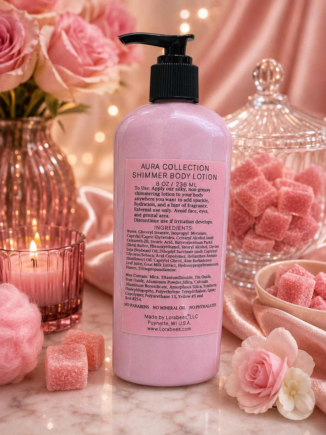 Aura Shimmer Goat Milk Lotions 
