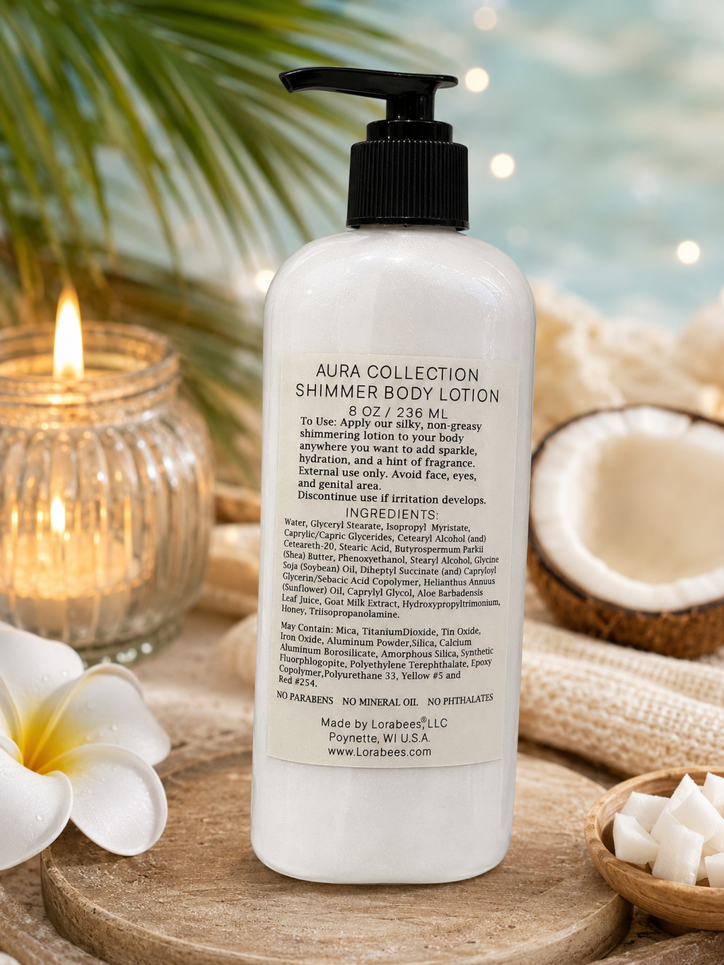 Aura Shimmer Goat Milk Lotions 