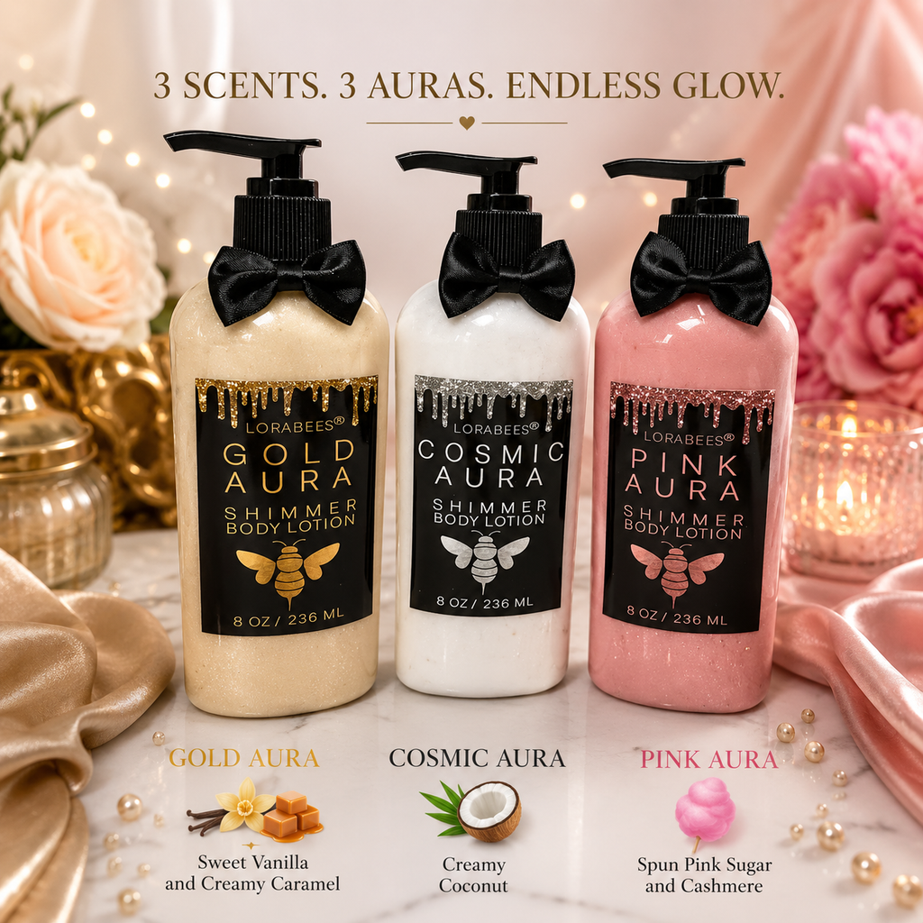 Aura Shimmer Goat Milk Lotions 