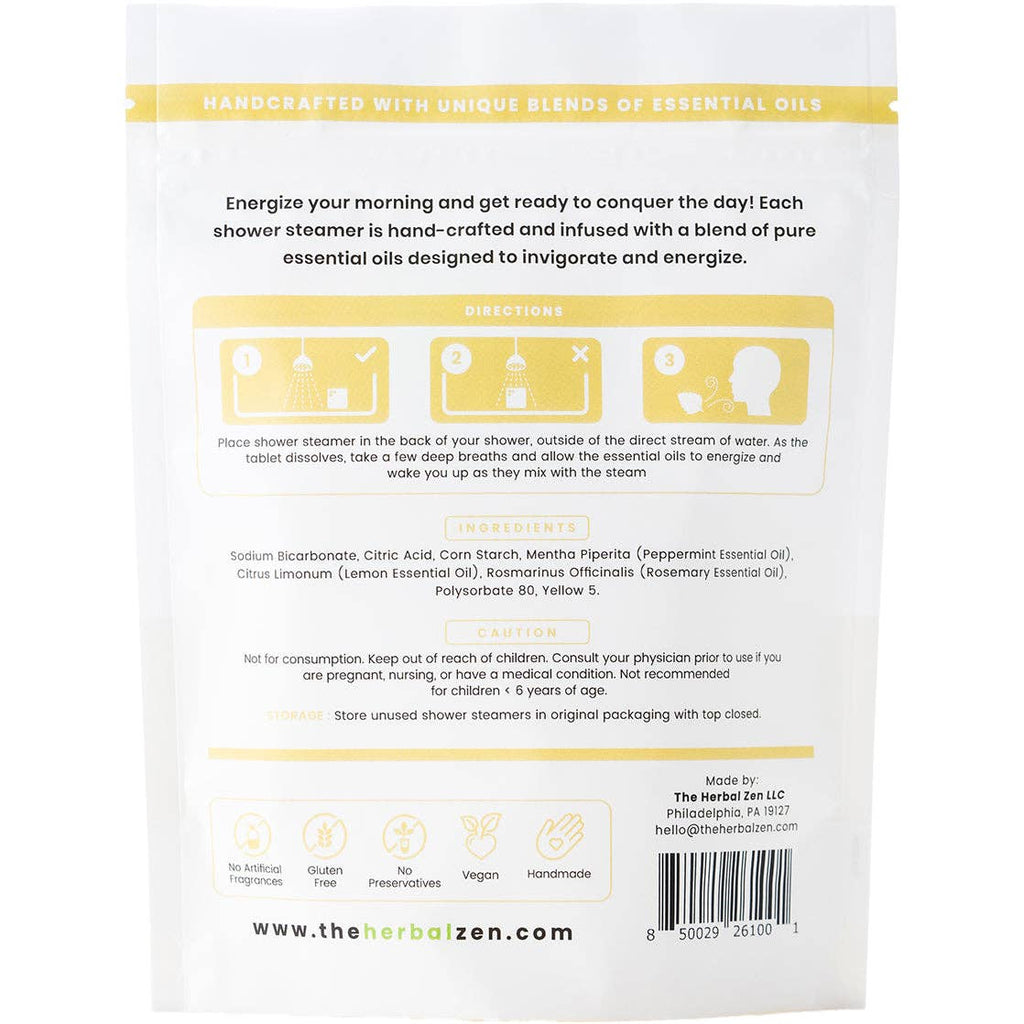 Morning Energy Shower Steamers – Citrus Peppermint Boost