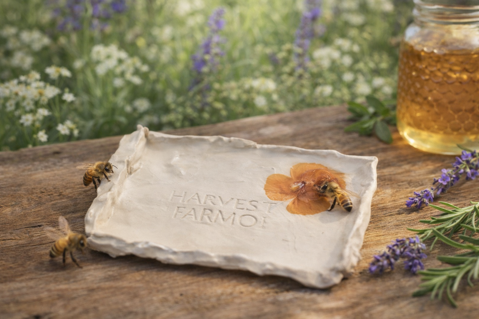 Harvest + Harmony Lavender + Rosemary Goat Milk Soap w/ Dish