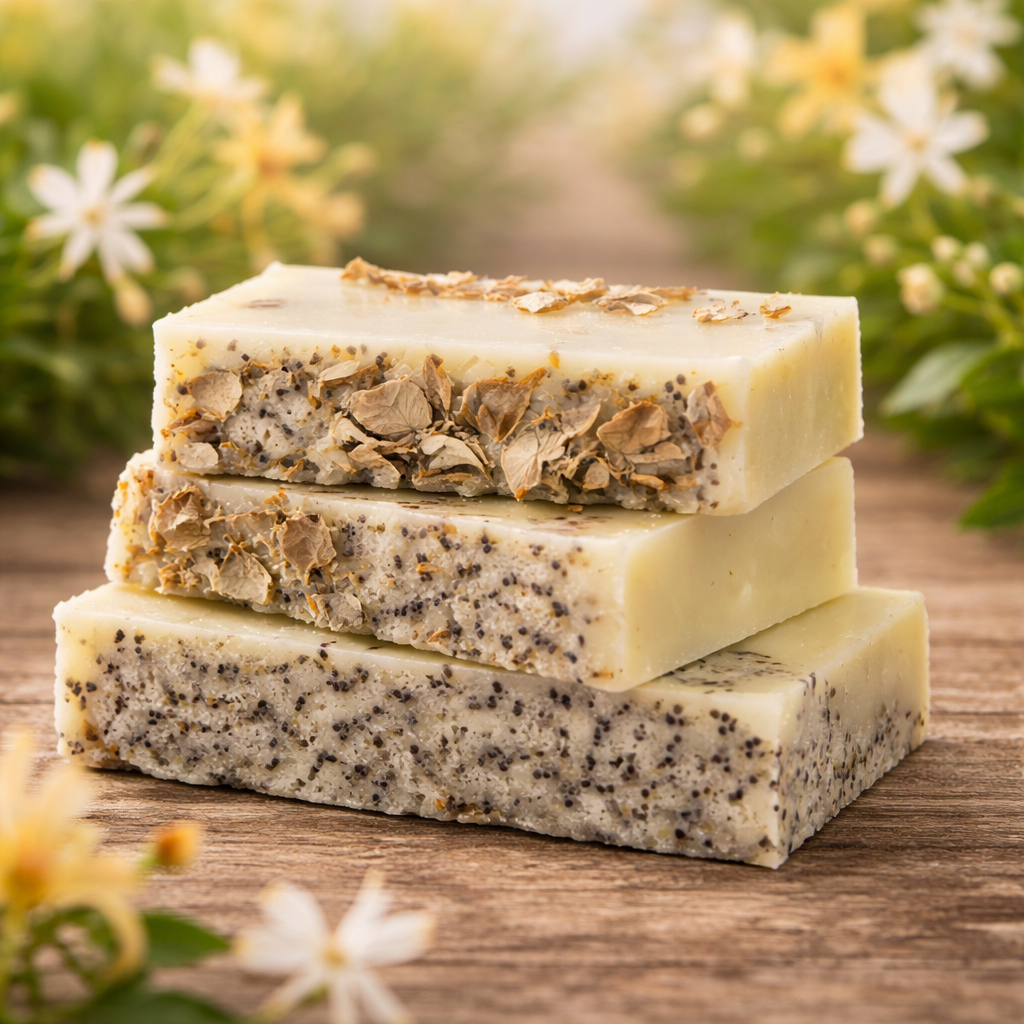 Harvest + Harmony Honeysuckle Poppyseed Goat Milk Soap